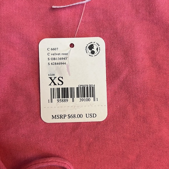 FREE PEOPLE Kitty Cotton Front-Tie Crop Top In Velvet Rose - Picture 11 of 11